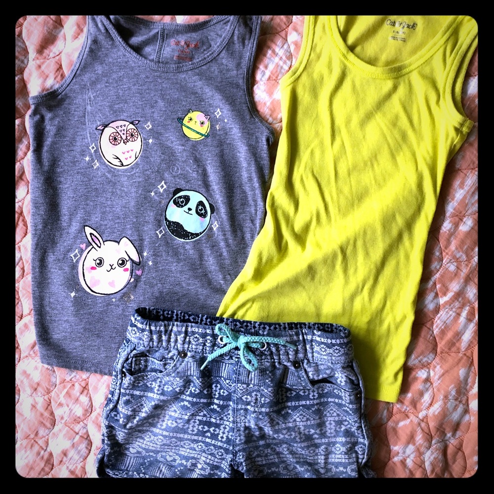 Girls Small Summer Bundle (6/6X) - Tanks & Shorts